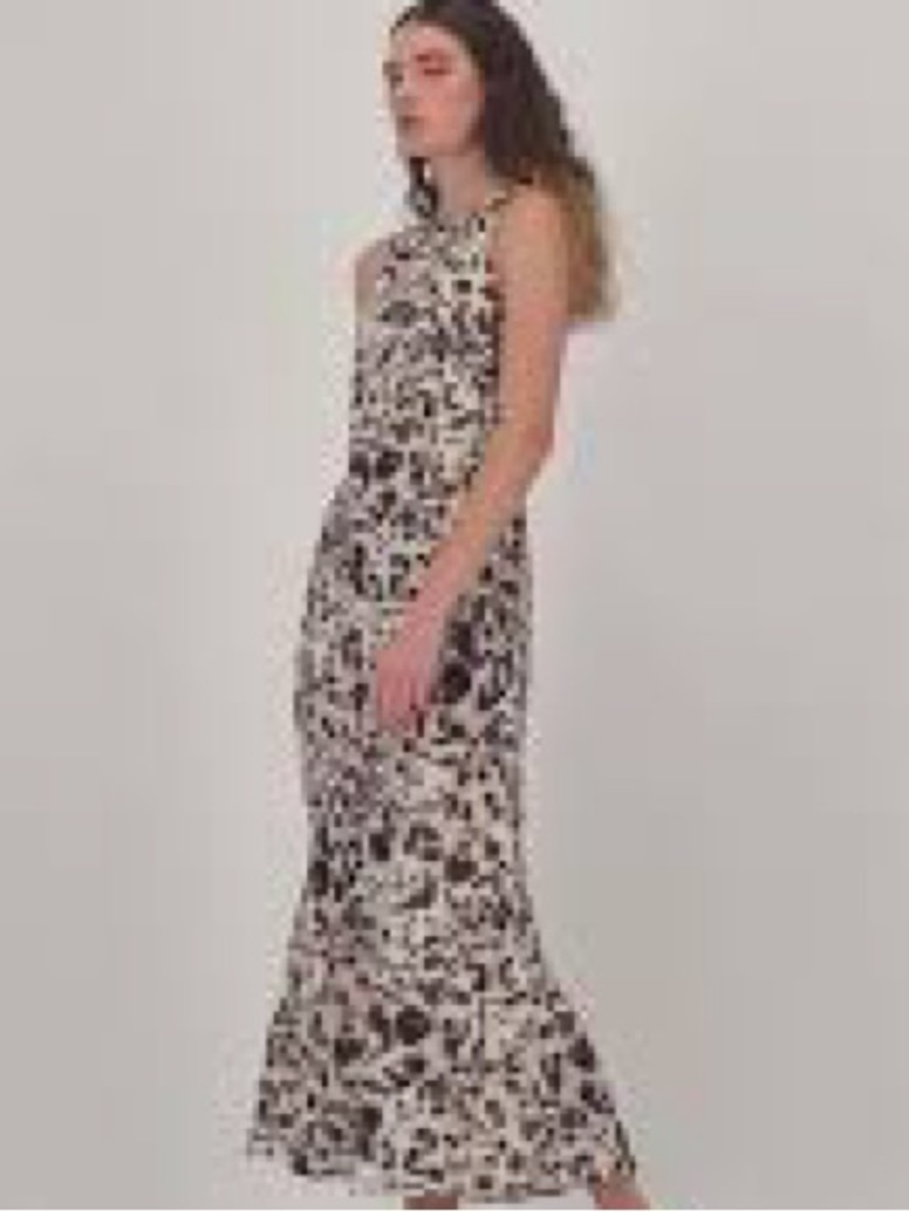 NWOT Free Press Small Hi Lo black and White Sundress